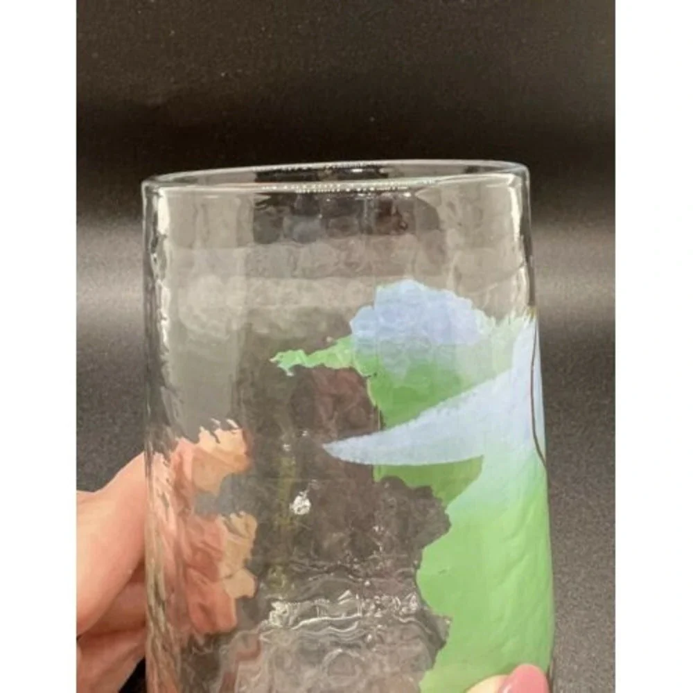 Anthropologie Art Deco Painted Monogram S‎ Initial Juice Glass Tumbler Cup 4.5